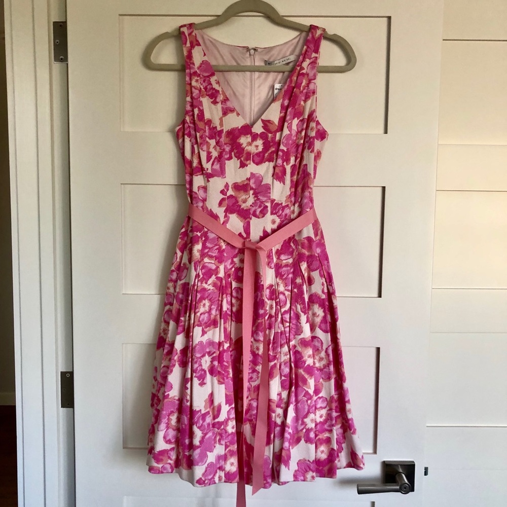 Dressbarn Heidi Weisel Pink Floral Dress
